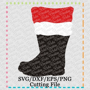 EXCLUSIVE SVG Santa Boots Cutting File, Santa boots cut file, Christmas svg, Santa cutting file, Santa svg, santas boots svg