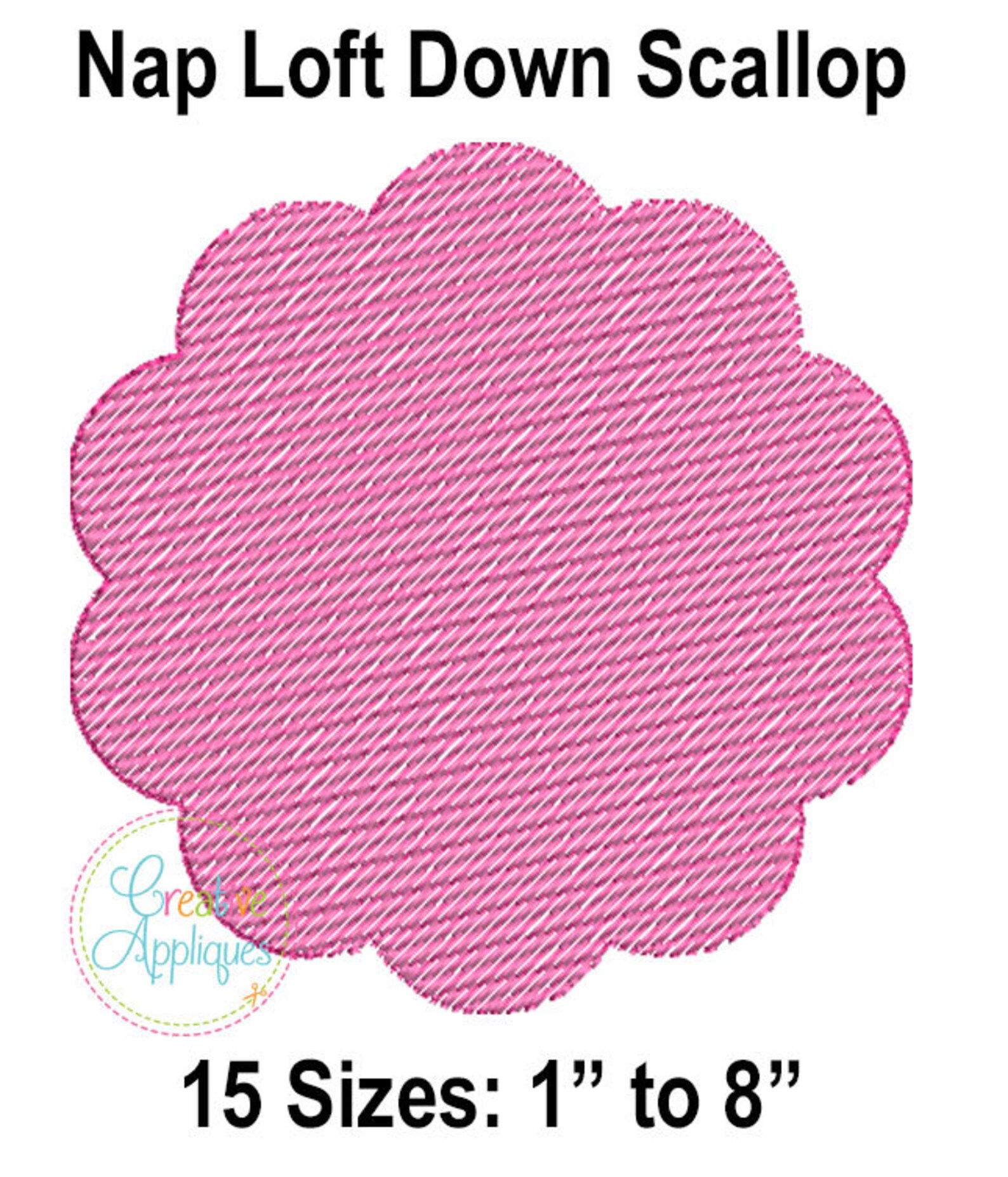 Nap Loft Pile Down Monogram Frame Digital Machine Embroidery Design 15 ...