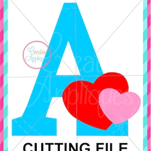 EXKLUSIVE Herz Buchstaben Monogramm SVG schneiden Datei, Herz schreiben Schrift Svg, Herz Alphabet Buchstaben geschnitten Buchstaben Monogramm Svg schneiden Datei