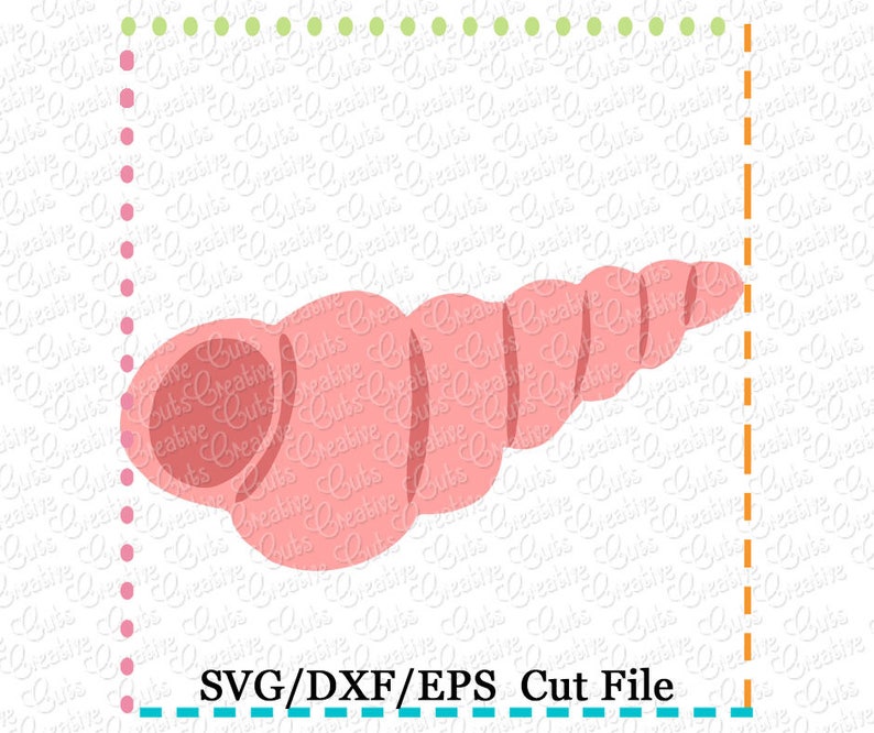 Spiral Shell SVG Eps DXF Cutting File, Shell Svg, Shell Cut File, Beach ...