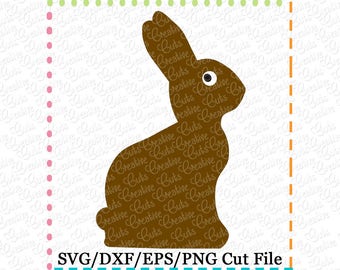 Easter Bunny Rabbit SVG schneiden Datei, Ostern Hase Svg, Osterhase geschnitten Datei, Schokohasen Svg, Schokolade Hase geschnittenen Datei