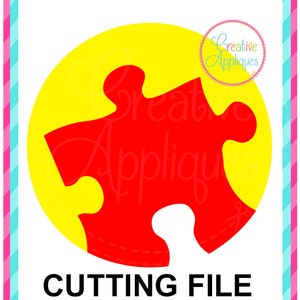 EXKLUSIVE SVG Eps DXF schneiden Datei Autismus Bewusstsein Puzzle Svg, Autismus Svg, puzzle Stück Svg, Autismus cut Datei, Kreis puzzle