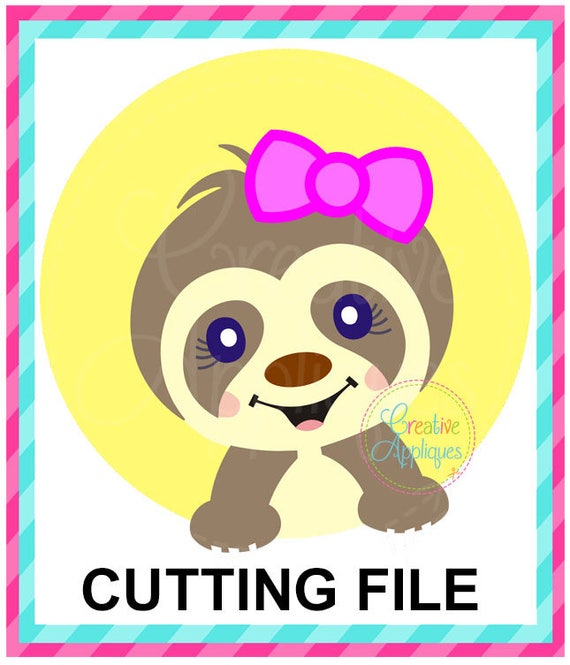 Download Free Girl Sloth Svg Cutting File Sloth Svg Sloth Cut File Etsy SVG Cut Files