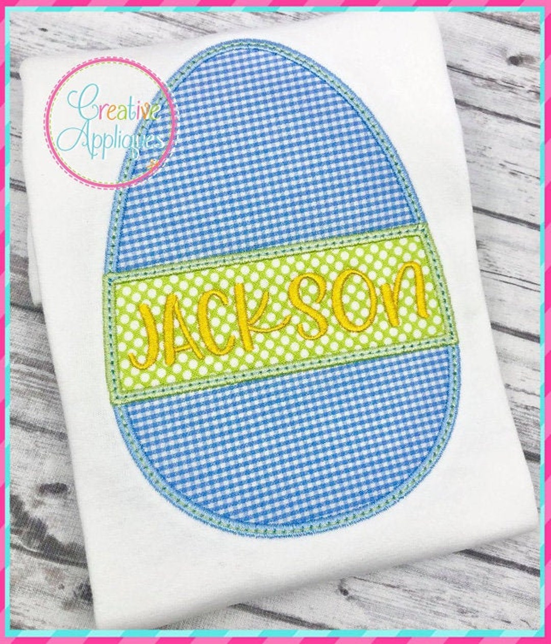 Easter Egg Divided Applique Machine Embroidery Design 5 Sizes, Easter ...