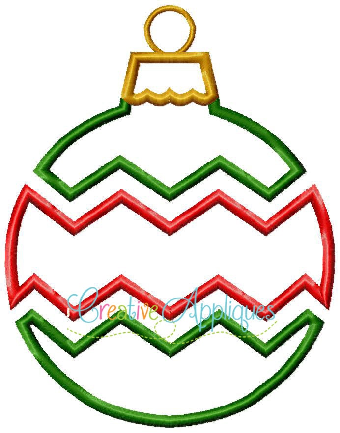 Chevron Ornament Applique Digital Machine Embroidery Design 4 Etsy
