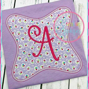 Monogram Applique Frame Digital Machine Embroidery Design 10 Sizes, monogram frame, applique frame