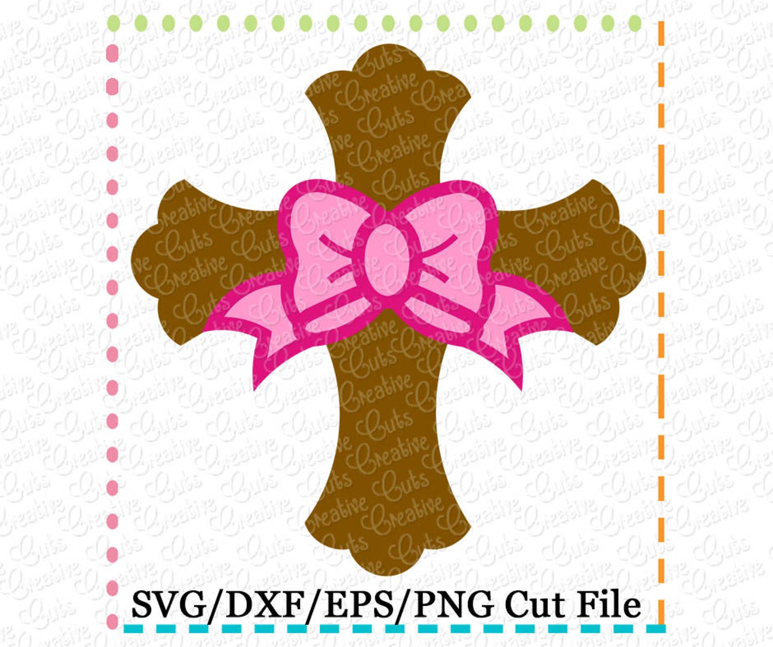Cross Bow SVG Cutting File Easter Svg Easter Cut File Cross | Etsy