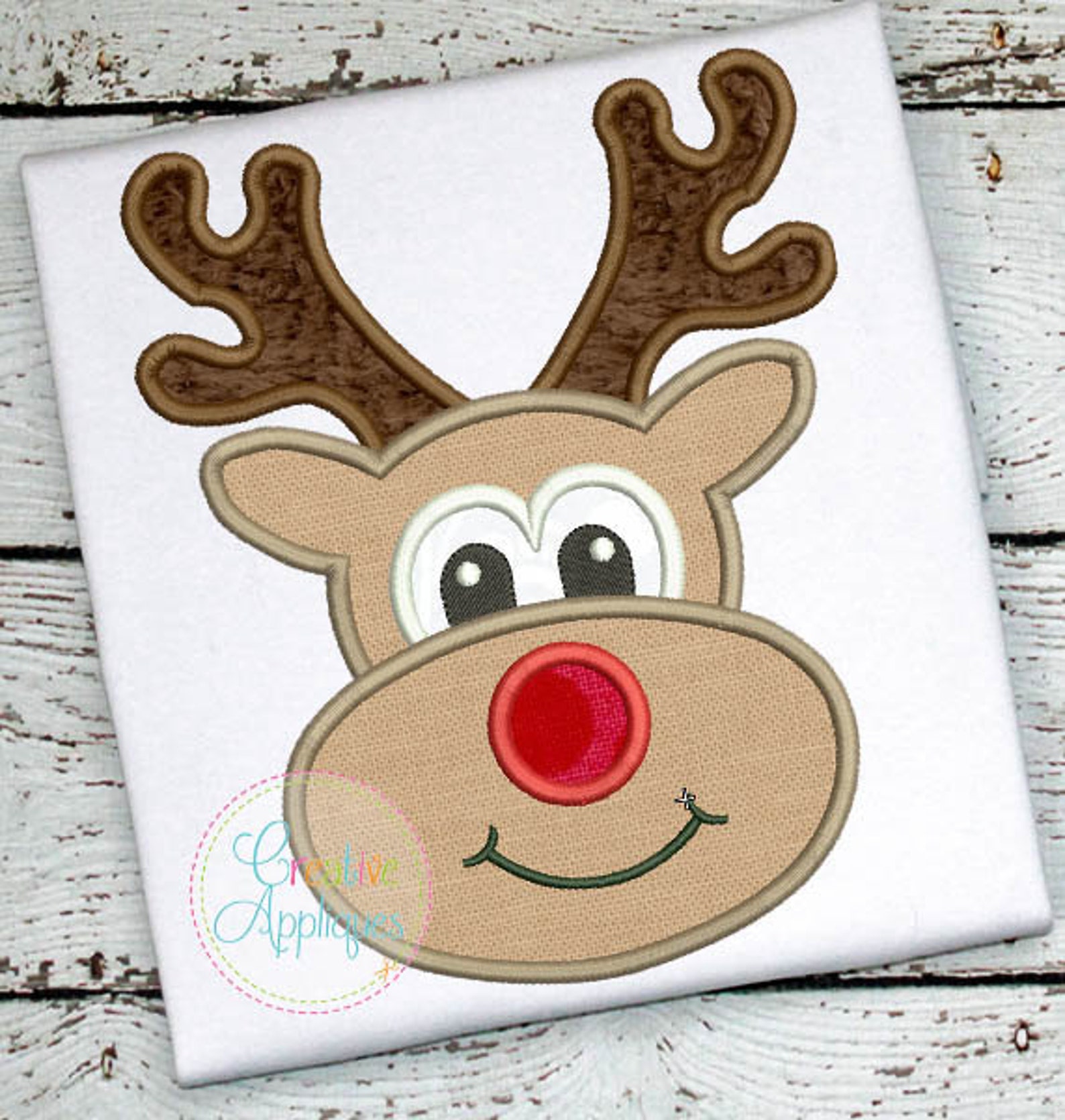 Аппликация олень новогодний