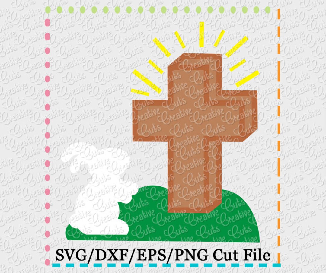 Easter Rabbit Cross Easter Bunny Rabbit Cross SVG Cutting File, Easter Bunny Svg, Easter ...