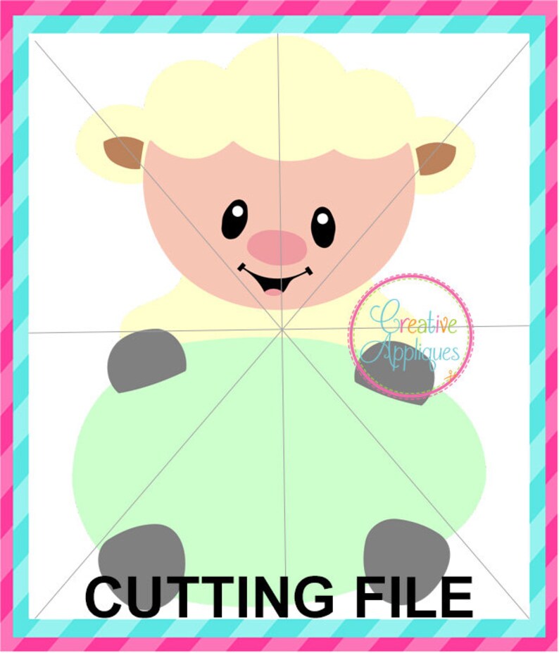 Easter Lamb SVG Cutting File, Lamb Svg, Easter Cut File, Easter Svg ...