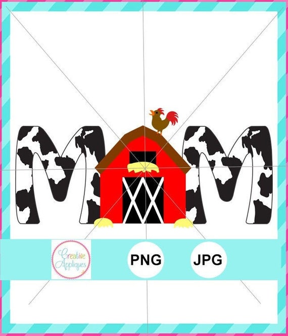 PRINT file PNG, JPEG print file, Mom barn farm animal, farm print file sublimation, barn print file, mom barn cow print, mom farm print