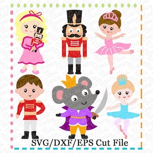 EXKLUSIVE Nussknacker-Svg-schneiden-Datei, Clara Svg, Maus König Zucker-Pflaume Fee Svg, Nussknacker Ballett Svg, Svg, BEGRENZTE kommerzielle Nutzung