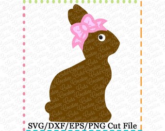 Easter Bunny Rabbit SVG schneiden Datei, Ostern Hase Svg, Osterhase geschnitten Datei, Schokohasen Svg, Schokolade Hase geschnittenen Datei