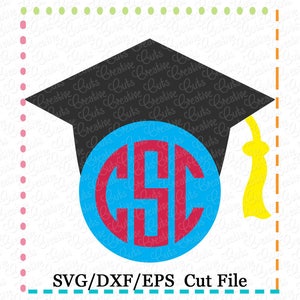 Graduation cap monogram svg cutting file, graduation cut file, graduation cap cutting file, graduation cutting file, graduation svg monogram