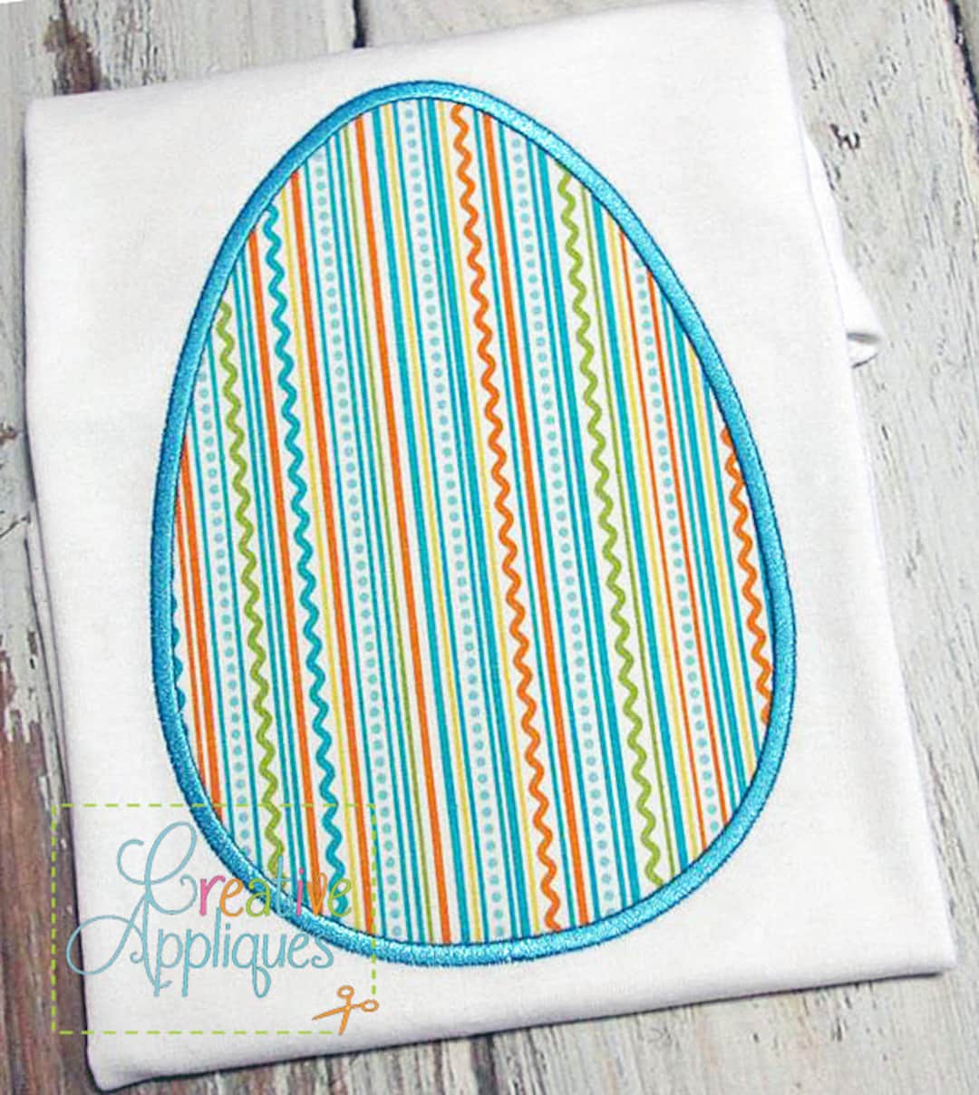 Easter Egg Machine Embroidery Applique Design 4 SIZES - Etsy