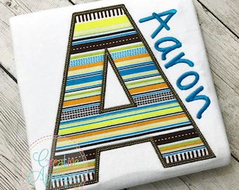 Ensemble de lettres de l'alphabet en appliques de A à Z Motif de broderie machine en appliques 7 tailles !!!  alphabet appliqué, lettres en applique, 2" à 8"