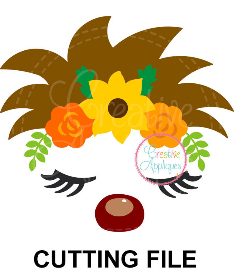 Download Hedgehog Floral Crown SVG Cutting File Hedgehog svg ...