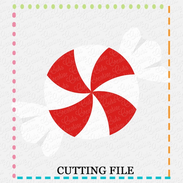 Peppermint Swirl Svg - Etsy