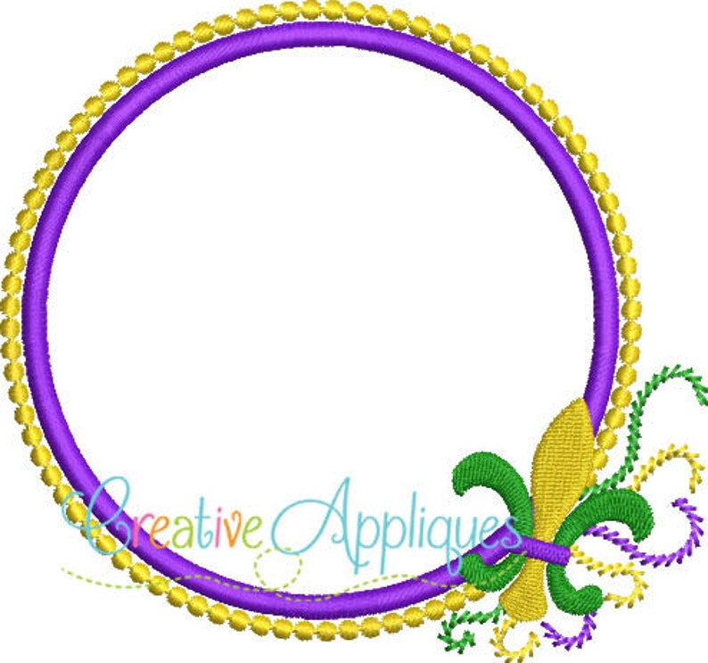 mardi gras monogram gift