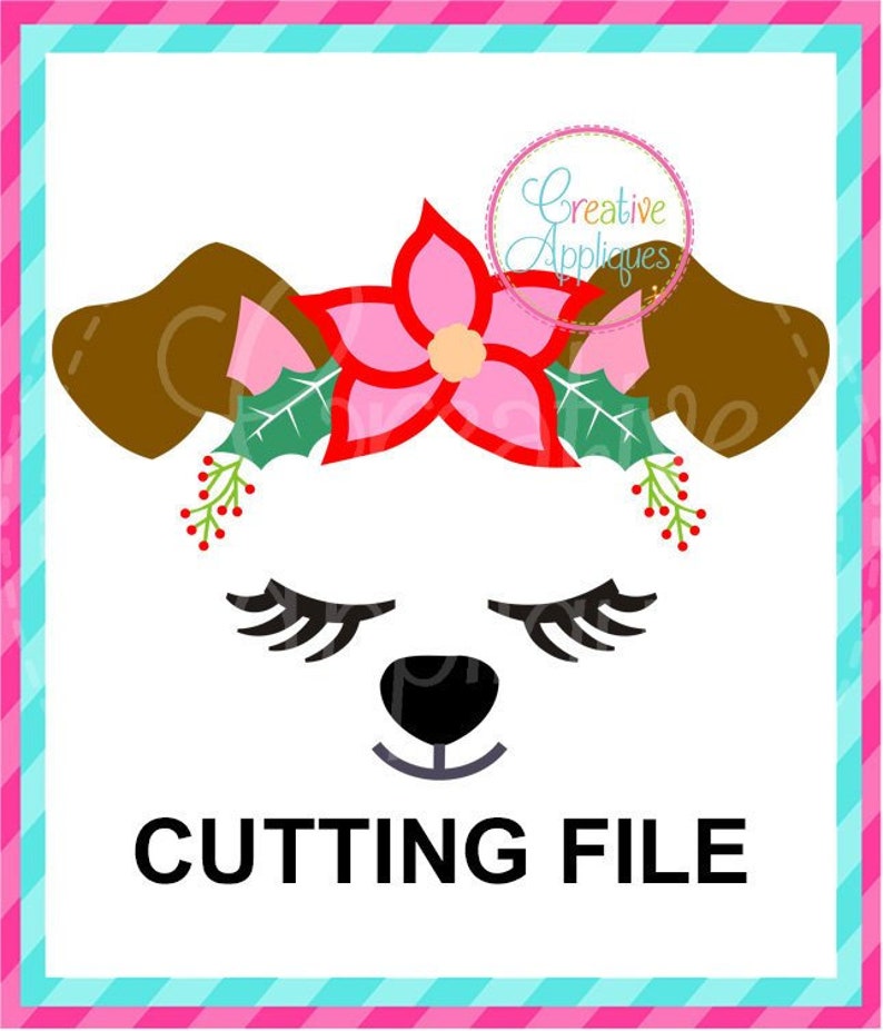 Christmas Dog SVG Cutting File Dog Svg Dog Cut File Dog - Etsy