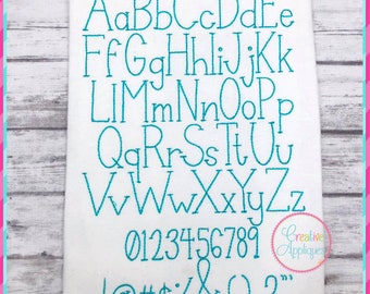 EXCLUSIVE Dino Friends Embroidery Font Machine Embroidery, 6 sizes, A to Z, numbers, punctuation, bean stitch embroidery font, floss stitch