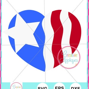 EXCLUSIVE Heart Patriotic Flag Cutting File, flagge cut file, heart svg, flagsenheart svg, Herz-Fahn-Cut-Datei