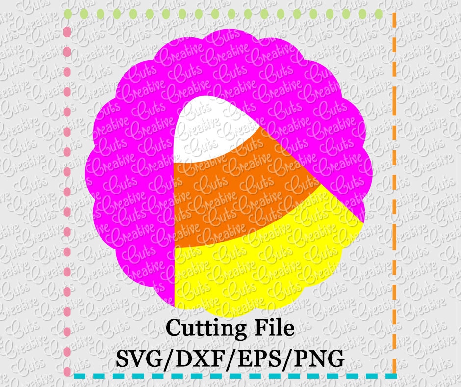 SVG EPS DXF Cutting File Candy Corn Scallop Svg, Candy Corn Svg ...