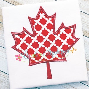 Maple Leaf Kanada patriotischen Digitial Maschine Stickerei Applique Design 8 Größen, Kanada Applique, Maple Leaf Applique, Kanada Stickerei