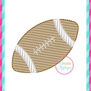 Miniature Add-on Football Sketch Stitch Digital Machine Embroidery Design 5 Sizes, football embroidery, miniature embroidery