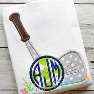 Golf Club Ball Monogram Applique Digital Machine Embroidery Design 4 Sizes Natural Circle Embroidery Font