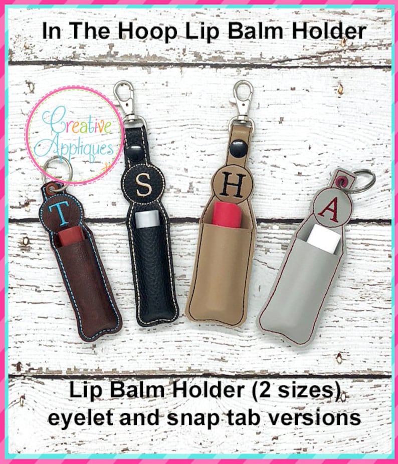 ITH in the Hoop Lip Balm Holder Embroidery Design in the Hoop Etsy UK