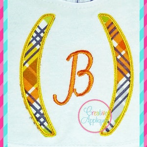 Parenthesis Applique Digital Machine Embroidery Applique Design 11 sizes, parenthesis applique, punctuation mark applique, parentheses