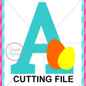 EXKLUSIVE Osterei Alphabet SVG Eps DXF-Datei schneiden, Zahlen Osterei Alphabet Zahlen cutting-Datei, Ostern Eier Buchstaben svg