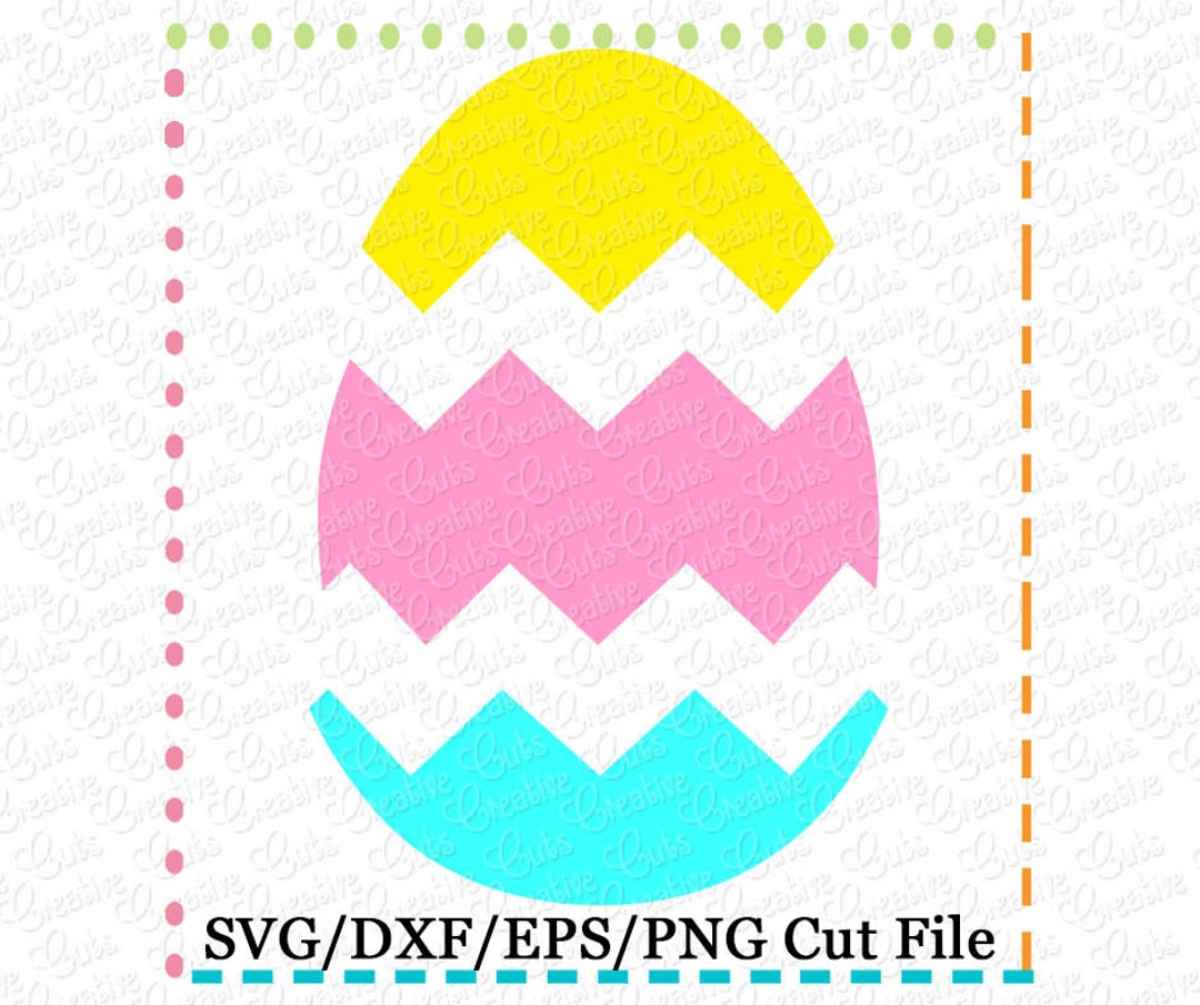 Chevron Easter Egg SVG Cutting File, Easter Svg, Easter Cut File ...
