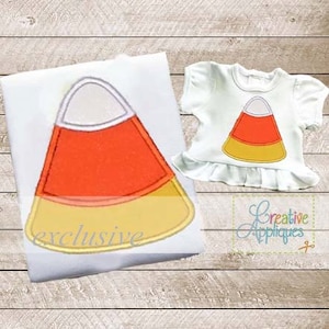 Candy Corn Halloween Digital Machine Embroidery Applique Design 5 Sizes, candy corn applique, halloween candy applique, halloween candy corn