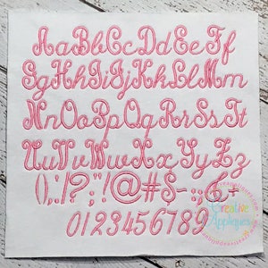 7 MATEN!!! Klassieke Script borduurwerk lettertype alfabet lettertype digitale Machine borduurwerk ontwerp Borduur lettertype, elegante borduurwerk lettertype
