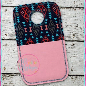 Raw Edge Hanging Pocket In the Hoop Machine Embroidery Design, phone charging station, hanging pocket, phone case, phone holder