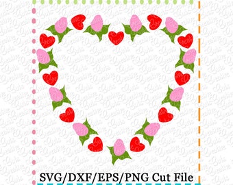 Valentine Heart Roses SVG Cutting File, valentine svg, heart frame svg, heart svg, valentines svg, valentine heart svg, heart roses cut file