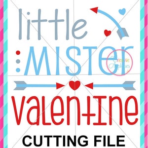 EXKLUSIVE kleine Mister Valentine Svg schneiden kleine Herr schneiden Valentinstag schneiden Datei, Datei, kleine Herr Datei