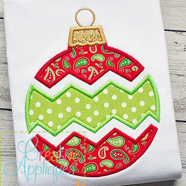 Chevron Ornament Applique Digital Machine Embroidery Design 4 Sizes, applique ornament