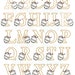 Sleigh Bell Alphabet Letters Set Machine Embroidery Applique Design 5 ...