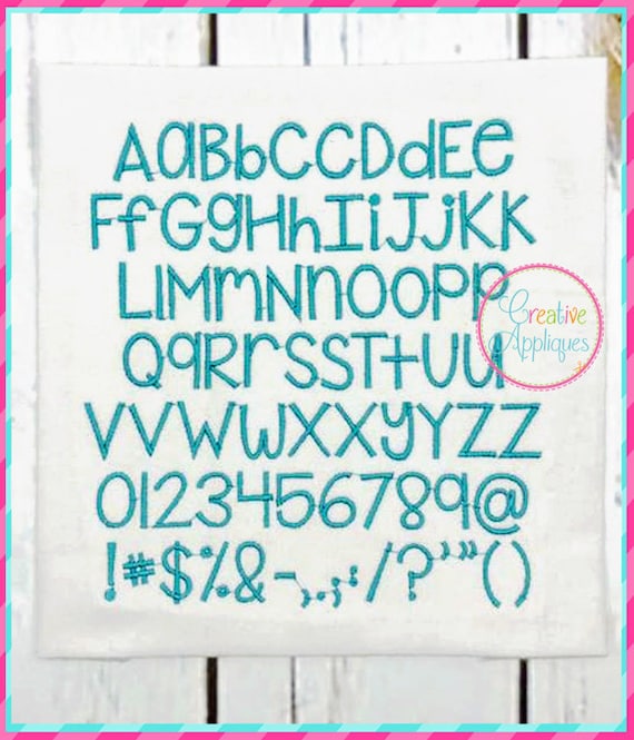 8 サイズ!!! Shake It Off 刺繍アルファベットフォント デジタル機械