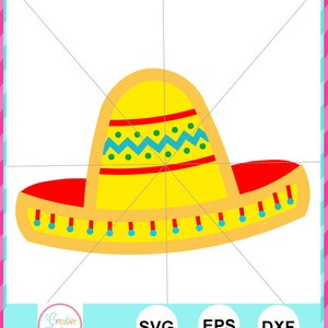 Exklusiv SVG eps DXF Sombrero svg, Sombrero cut file, cinco de mayo svg cut file, may 5 svg cut file,