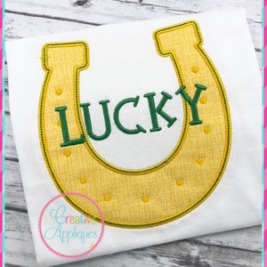 Horseshoe Digital Machine Embroidery Applique Design 4 Sizes, horseshoe applique, horseshoe embroidery