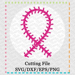 May include: A pink baseball graphic with white stitching. The graphic is in the shape of a baseball with the stitching forming the seams of the ball. The graphic is on a white background.
