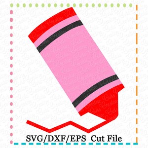Kleurpotlood SVG-bestand voor snijden, school svg, crayon svg, kleurpotloden crayon svg-bestand knippen snijden bestand, schildersmonogram gesneden bestand, kleurpotlood svg
