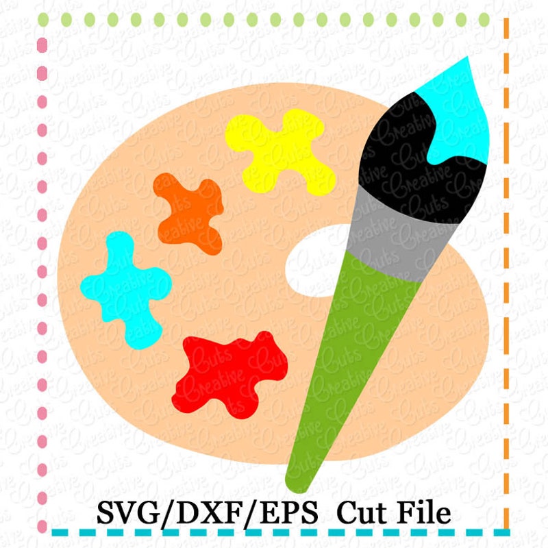 Paint Palette Svg - Etsy