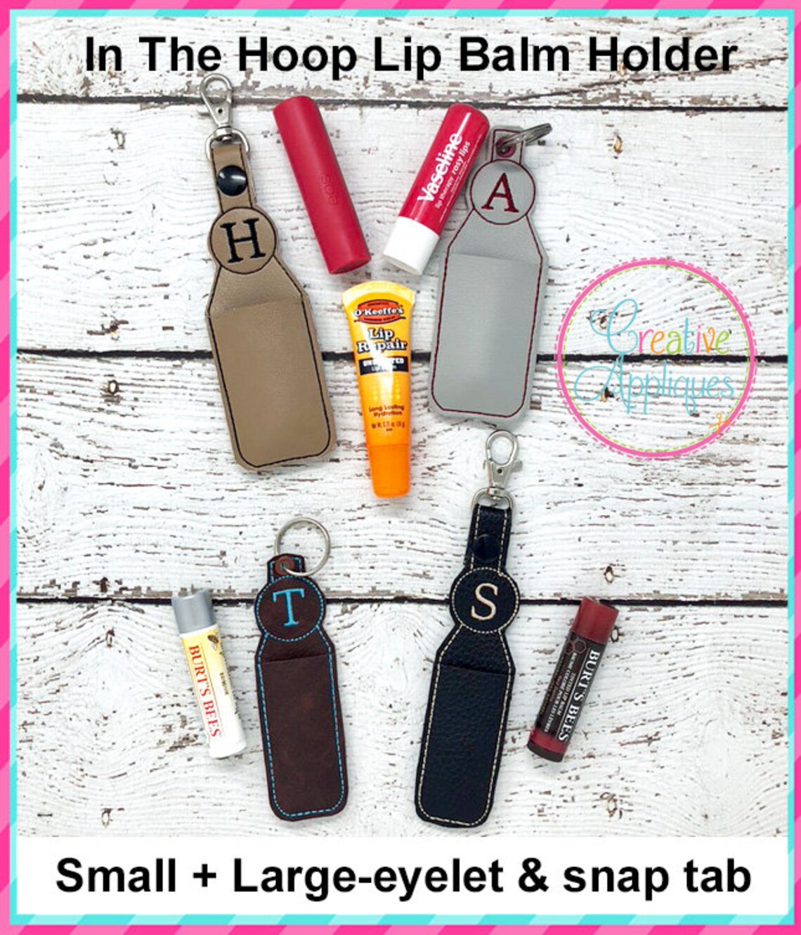 ITH in the Hoop Lip Balm Holder Embroidery Design in the Hoop Etsy