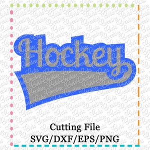 EXCLUSIVE SVG eps DXF Cutting File Hockey svg, sports svg, team svg, Hockey cutting file, Hockey svg, Hockey cut file