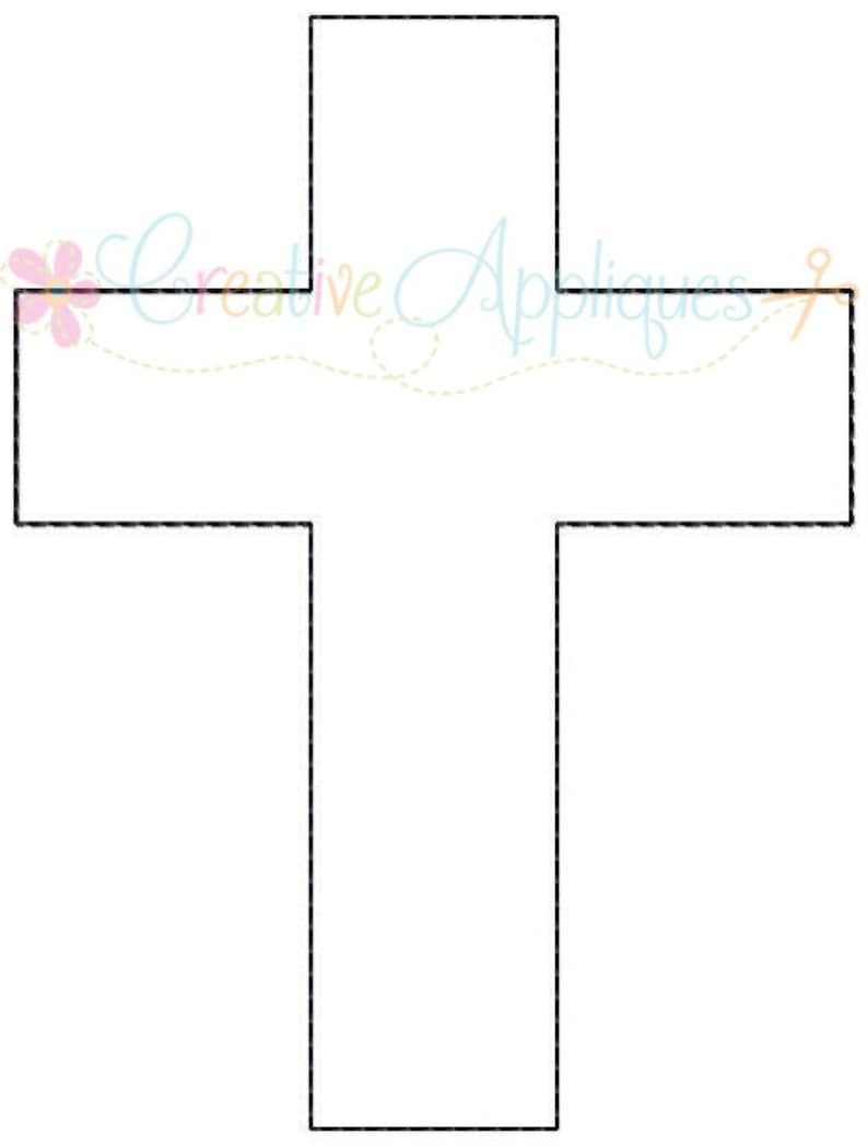 May include: A simple black outline of a cross. The cross is a religious symbol.
